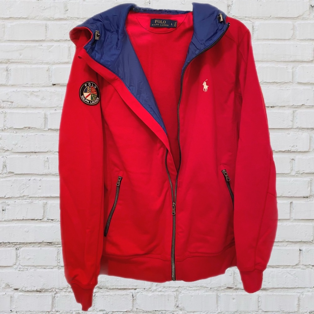 Polo Ralph Lauren Men’s Red FullZip & Blue Lining
